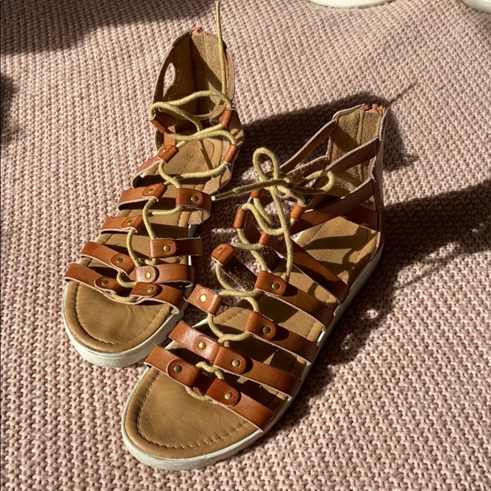 Lace up sandals